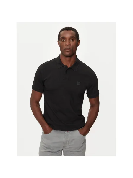 Boss Pólóing Passenger Slim Fit fekete