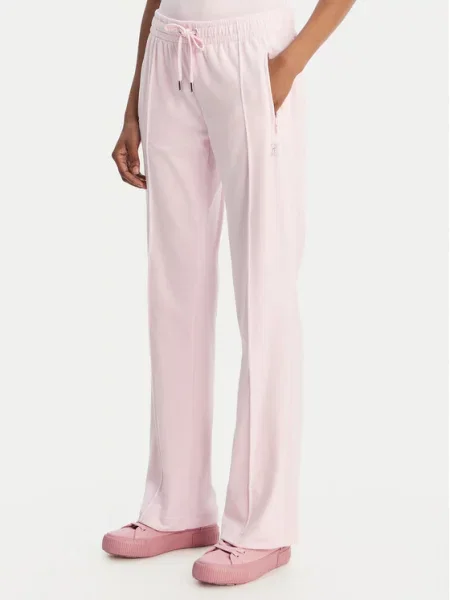 Juicy Couture Sportinės kelnės Tina Straight Leg rožinė