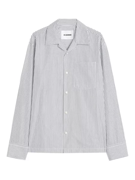 Cămașă Jil Sander cu dungi alb