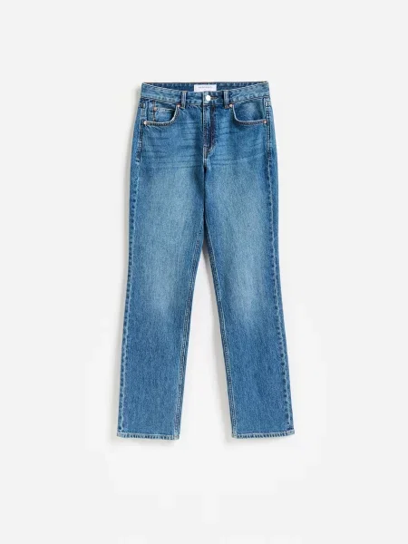 Reserved Джинси straight slim синій