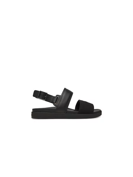 Calvin Klein Sandály Back Strap W/ Buckle Logo černá