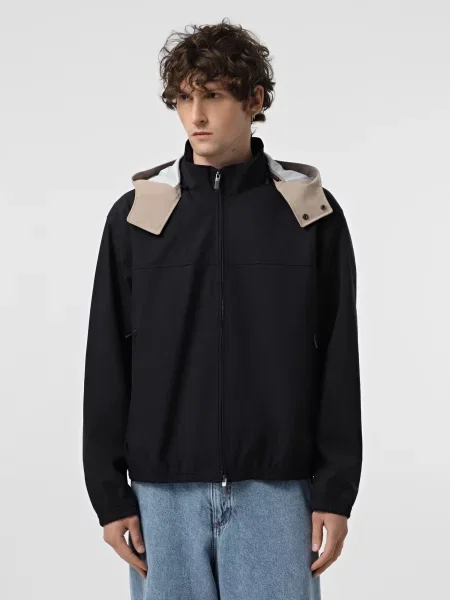 Демісезонна куртка Armani Exchange темно-синій синя