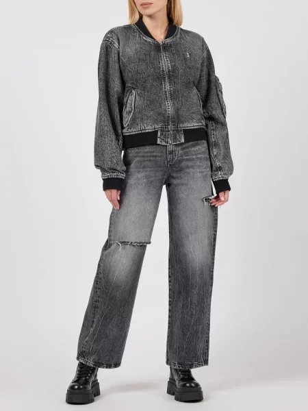 Бомбер Icon Denim сірий