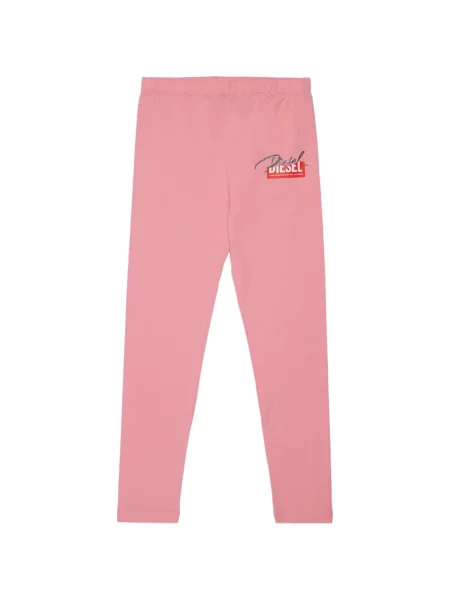 Legginsy dziecięce Diesel różowe