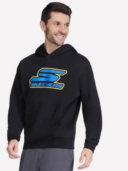 Худі Skechers бавовна/поліестер чорний