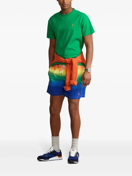 Vlněné dvouřadé polotričko Polo Ralph Lauren s autogramem zelené