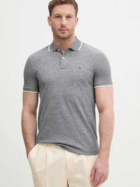Tricou polo Tommy Hilfiger de in negru
