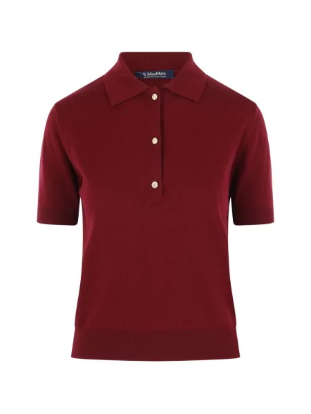 Tricou polo 's Max Mara tricotate roșu