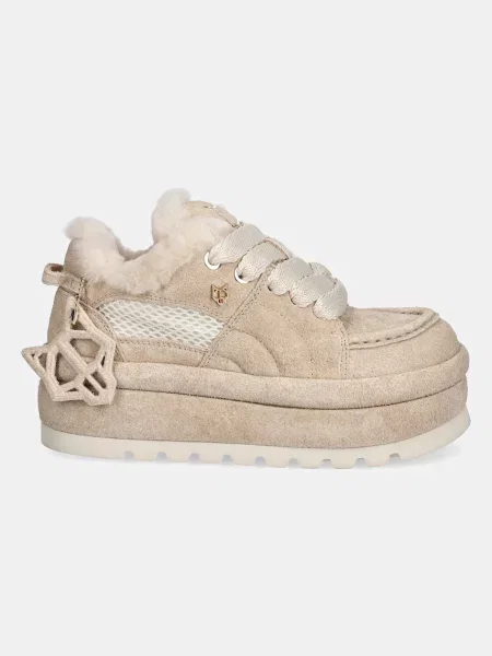 Замшеві кросівки Naked Wolfe Beau Beau Ice Suede бежевий