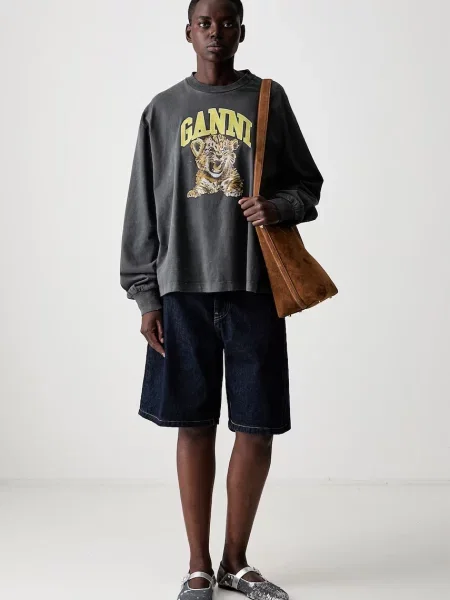 GANNI longsleeve szara