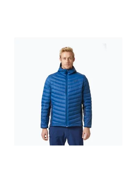 Пуховик Helly Hansen с капюшоном голубой