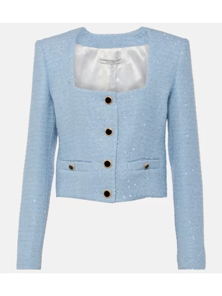 Jakna Alessandra Rich iz tvida modra