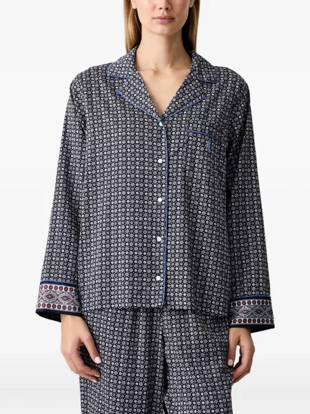 Ριγέ ρετρό μποτάκια Polo Ralph Lauren με σχέδιο μπλε