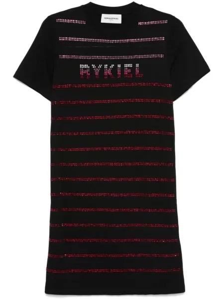 Krótka mała sukienka mini Sonia Rykiel garniturowa czarna