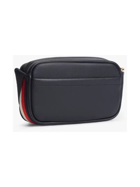 Torebka crossbody Tommy Hilfiger skórzana niebieska