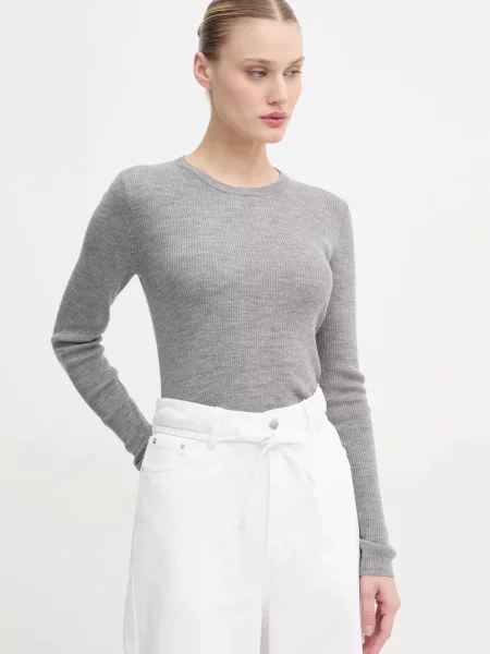 Day Birger et Mikkelsen longsleeve wełniany Mariana szara