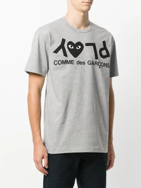 Tričko Comme Des Garçons Play šedé