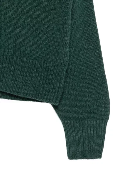 Кашмирен пуловер Incentive! Cashmere с V-образно деколте зелено