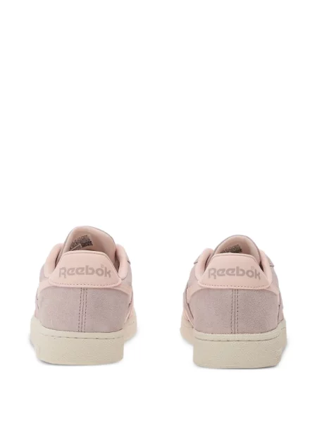 Sneakerși Reebok din piele de căprioară cu autograf violet