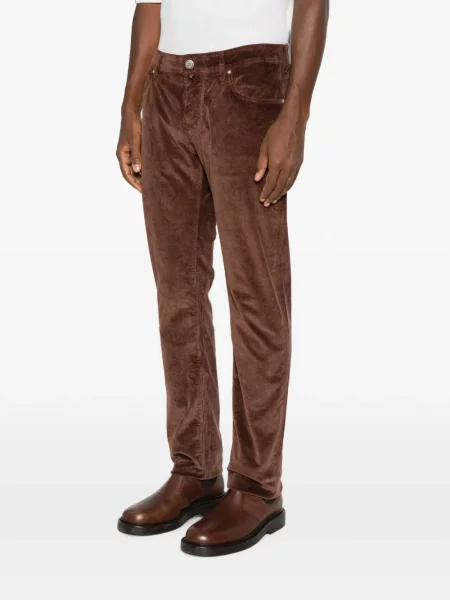 Pantaloni Jacob Cohën de catifea cord maro
