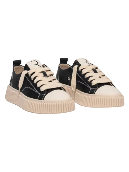 Sneakersy Rhun skórzane czarne