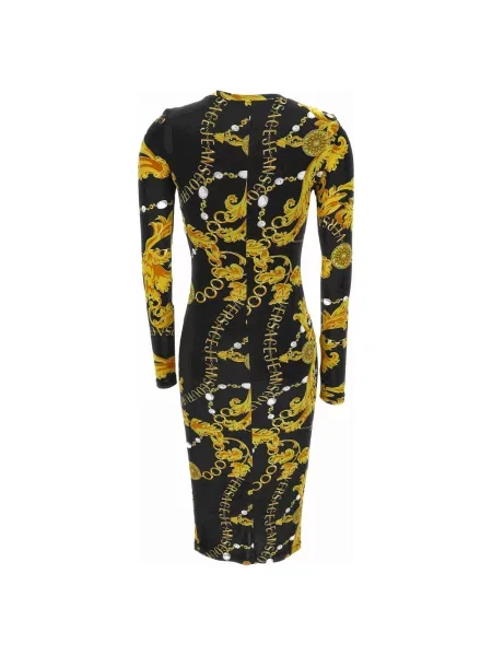 Sukienka jeansowa Versace Jeans Couture z nadrukiem