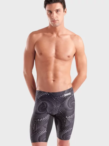 Плавки Arena с принтом серые