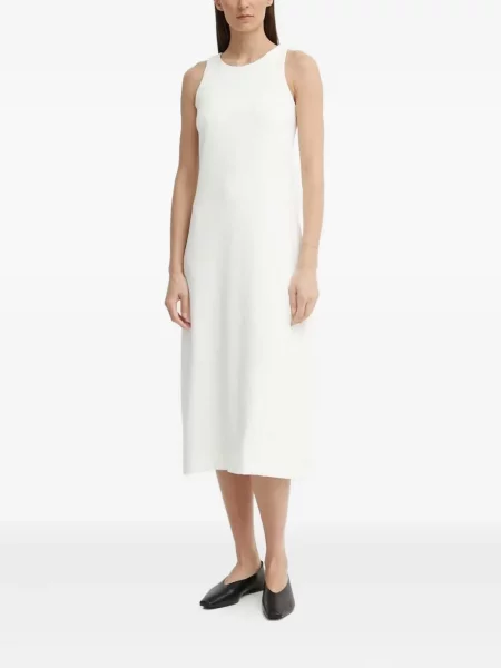 Rochie midi Drykorn fără mâneci până la genunchi de costum alb