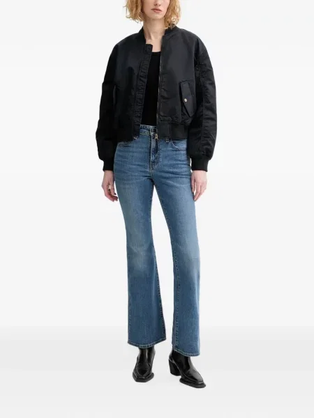 Curea Levi's® cu broderie cu cataramă cu dungi albastru