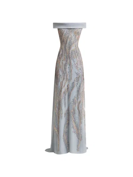 Rochie Gemy Maalouf cu paiete gri