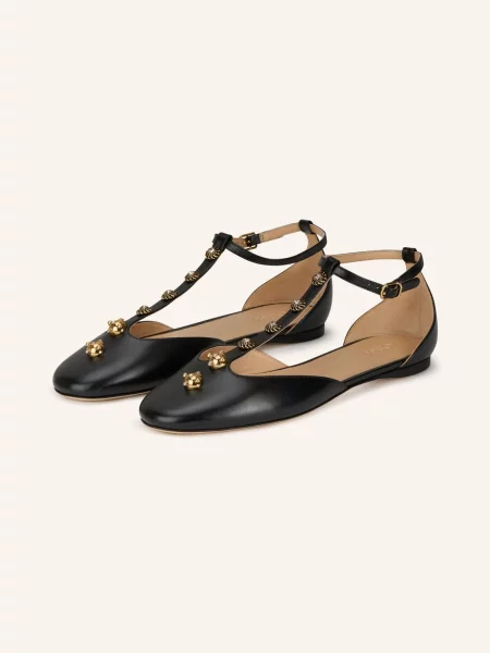Chloé Baleriny Mary Jane Celeste schwarz czarne