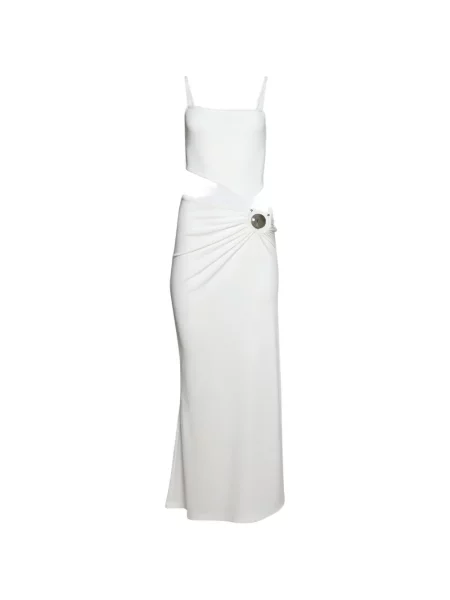 Rochie midi Christopher Esber până la genunchi de costum alb
