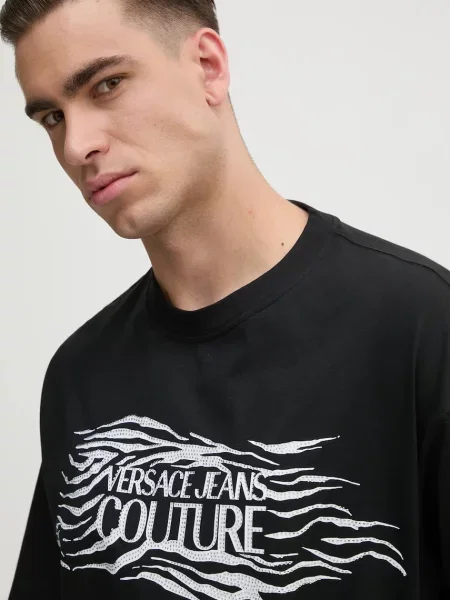 Versace Jeans Couture Póló Regular Fit fekete