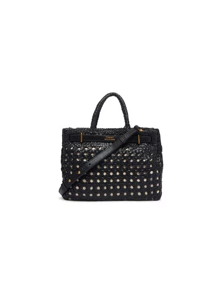 Tommy Hilfiger Rankinė American Icon Mini Tote Braided juoda