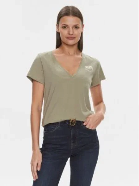 Pinko Tricou Regular Fit verde
