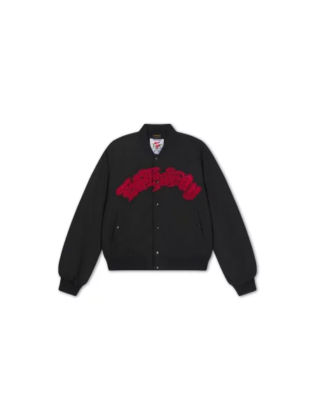 Ed Hardy Prechodná bunda Gothic Flaming Eagle žltá / krvavo červená šedobiela čierna