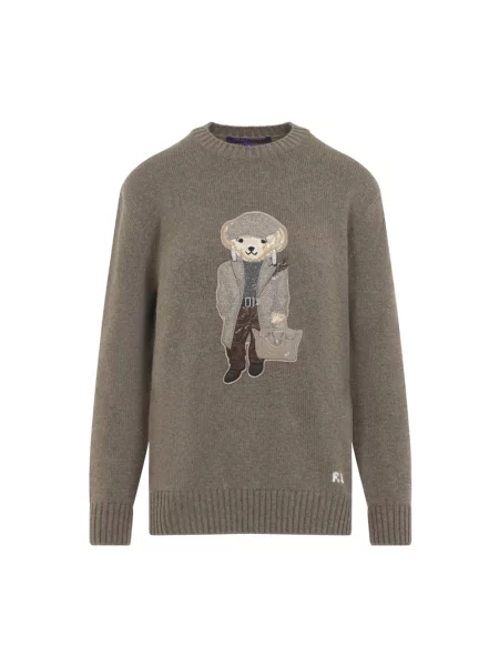 Sweter Ralph Lauren brązowy