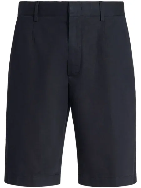 Lněné chinos Zegna modré