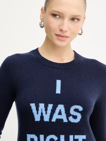 Вовняний светр MAX&Co. легкий синій