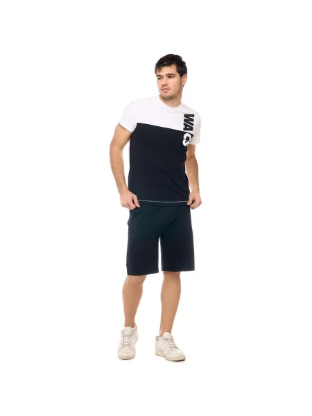 Scurt tricou Leone 1947 cu mâneci scurte alb