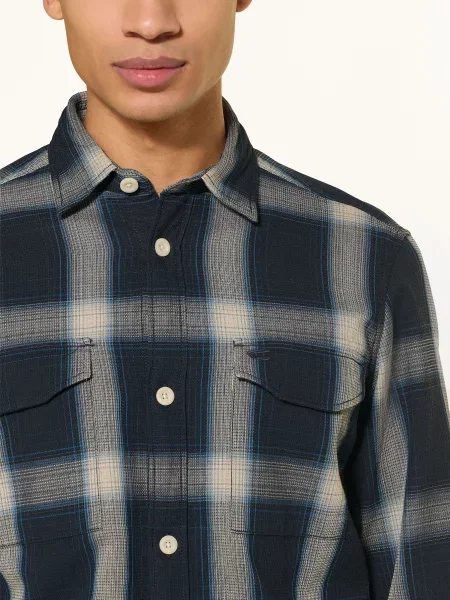 Camel Active Košile Regular Fit tmavě modrá / světle / modrá šedá