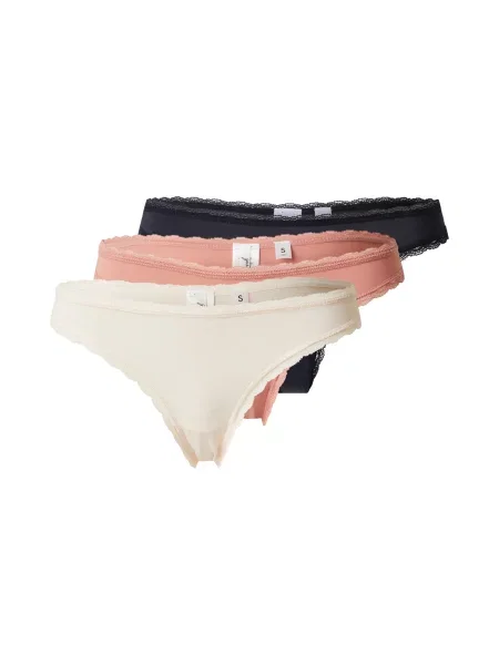 GUESS Tanga gaćice roza / crna bijela