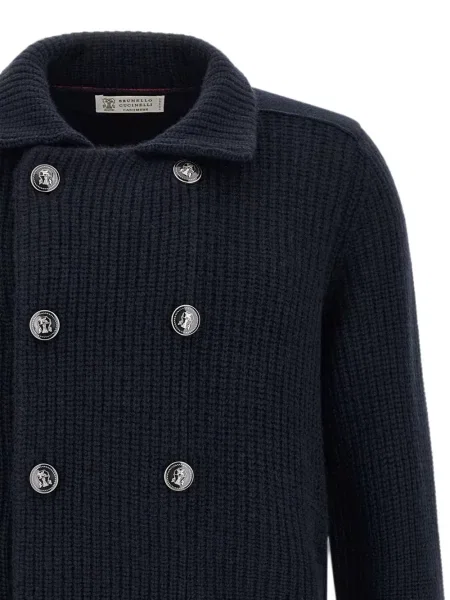 Cardigan Brunello Cucinelli albastru