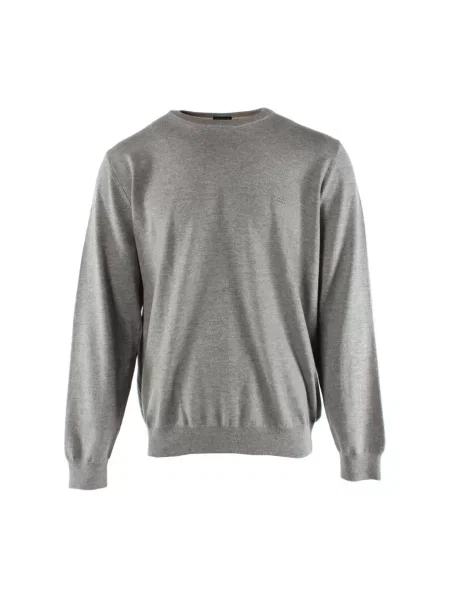 Sweter Hugo Boss wełniany szary