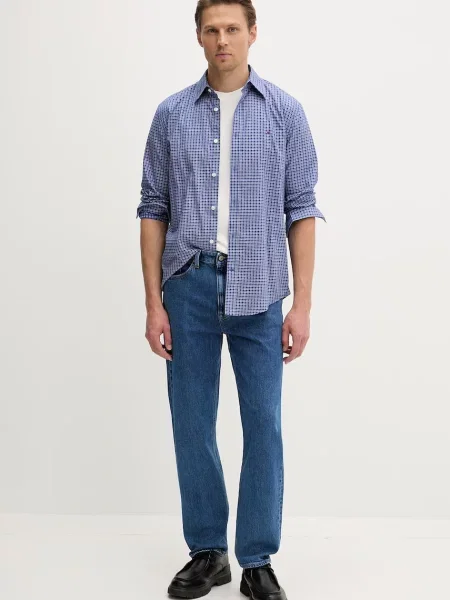 Tommy Jeans blugi regulari pentru bărbați albastru