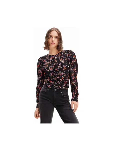 Desigual bluzka wzorzysta czarny