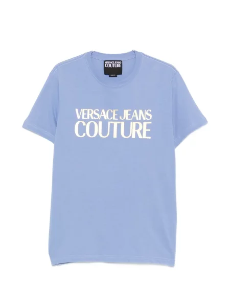 Tricou Versace Jeans Couture cu imagine albastru