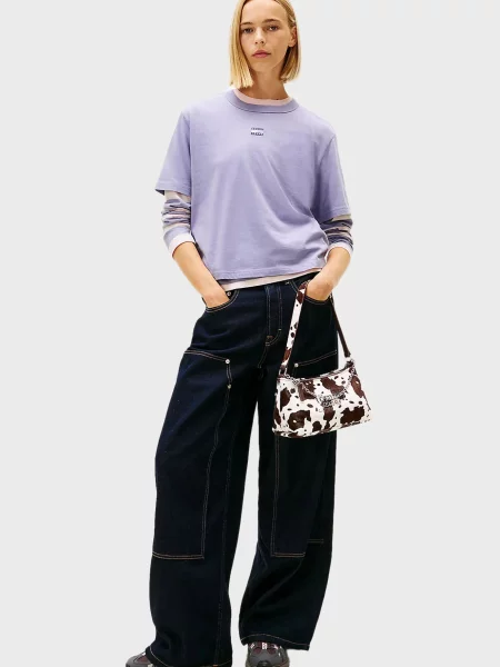 Футболка Tommy Jeans блакитна