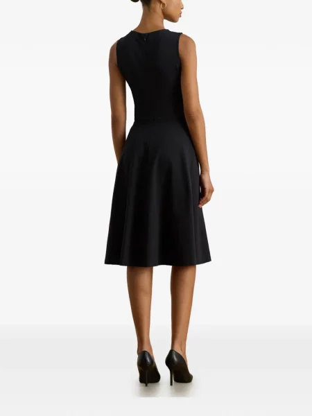 Αμάνικη μίντι φόρεμα Lauren Ralph Lauren μαύρο