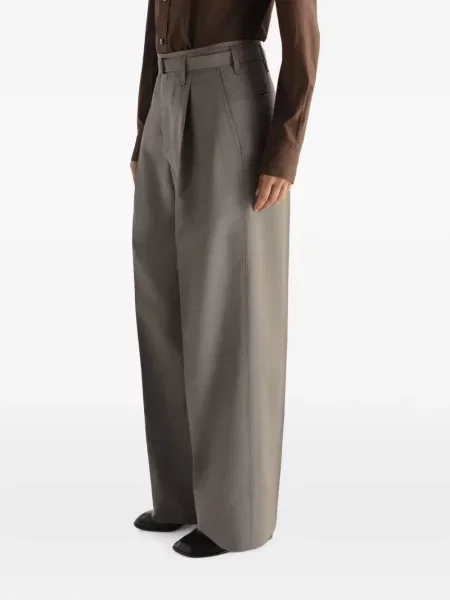 Pantaloni Lemaire de lână gri